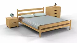 Ліжко Лікерія з ізножьем 1400*2000 бук натур