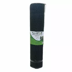 Сітка пласт.для огорожі"AgroStar"15*15мм(1*30м)Р Сітка пласт.для огорожі"AgroStar"15*15мм(1*30м)Р