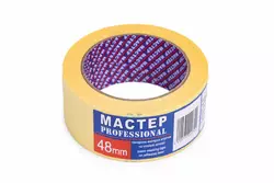 Малярна стрічка "Майстер" 48мм жов.(4сп.,24 шт/ящ) Малярна стрічка "Майстер" 48мм жов.(4сп.,24 шт/ящ)