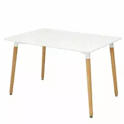 Стіл обідній ВЕЗУВІЙ MDF 120*80, білий Стіл обідній ВЕЗУВІЙ MDF 120*80, білий