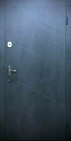 Двері Ф1 Вікторія метал 2050*960 праві бетон сірий