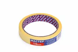 Малярна стрічка "Мастер" 19мм жов.(12сп,72шт/ящ) Малярна стрічка "Мастер" 19мм жов.(12сп,72шт/ящ)