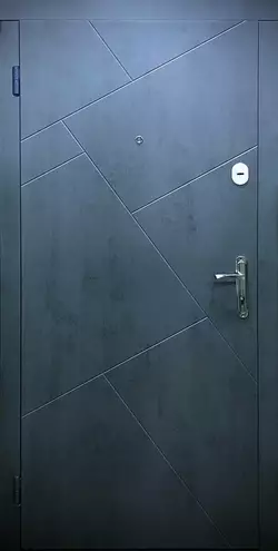 Двері Ф1 Вікторія метал 2050*860 ліві бетон сірий