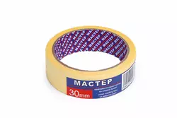 Малярна стрічка "Мастер" 30мм жов.(8сп,48 шт/ящ) Малярна стрічка "Мастер" 30мм жов.(8сп,48 шт/ящ)